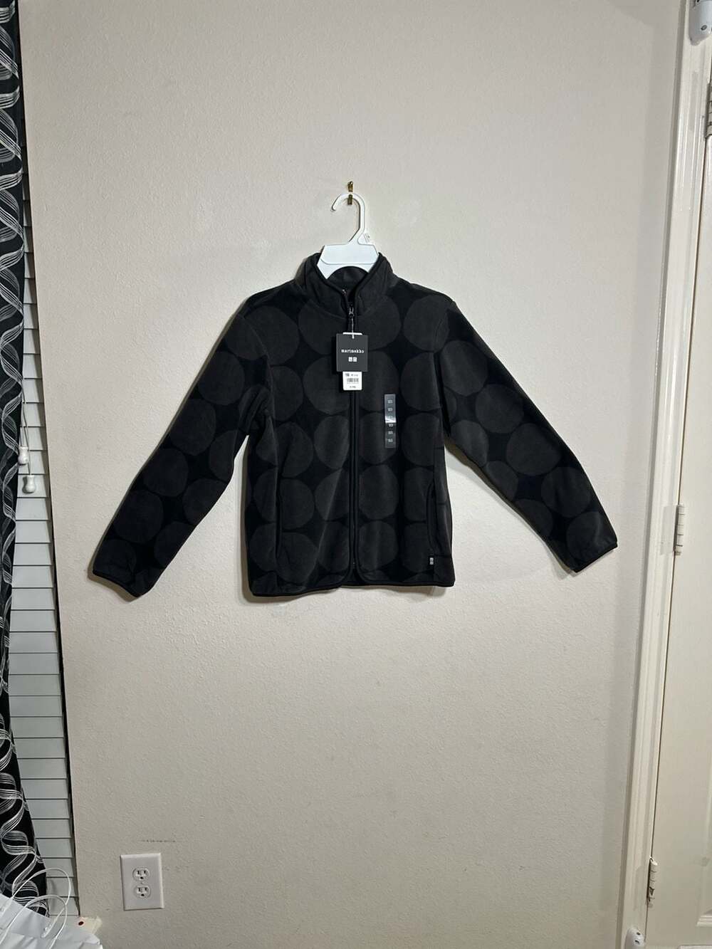 Uniqlo x Marimekko Girls Kivet Fleece Full-Zip Jacket Dark Gray